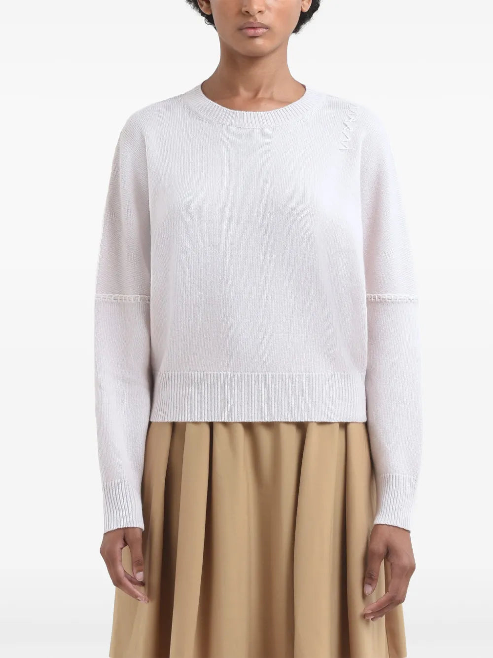 Whipstitch-Trim Sweater