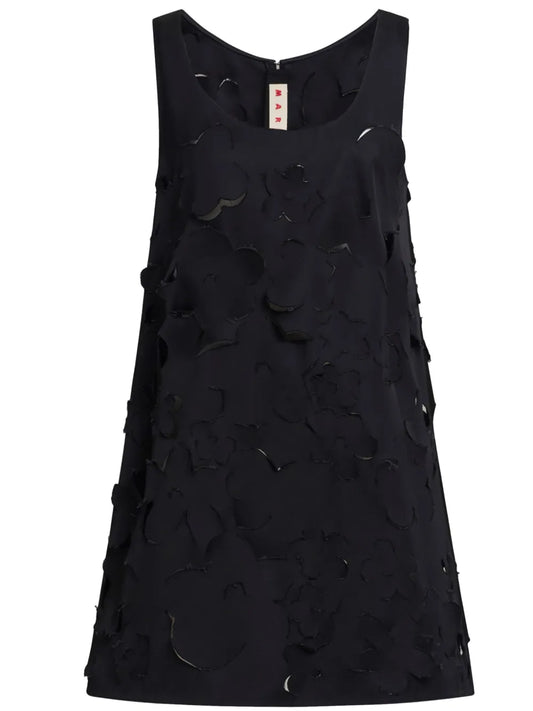 Textured-Finish Mini Dress