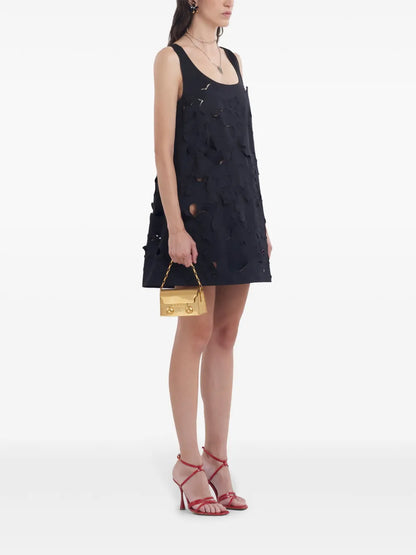 Textured-Finish Mini Dress