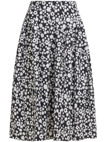 Floral-Print Skirt