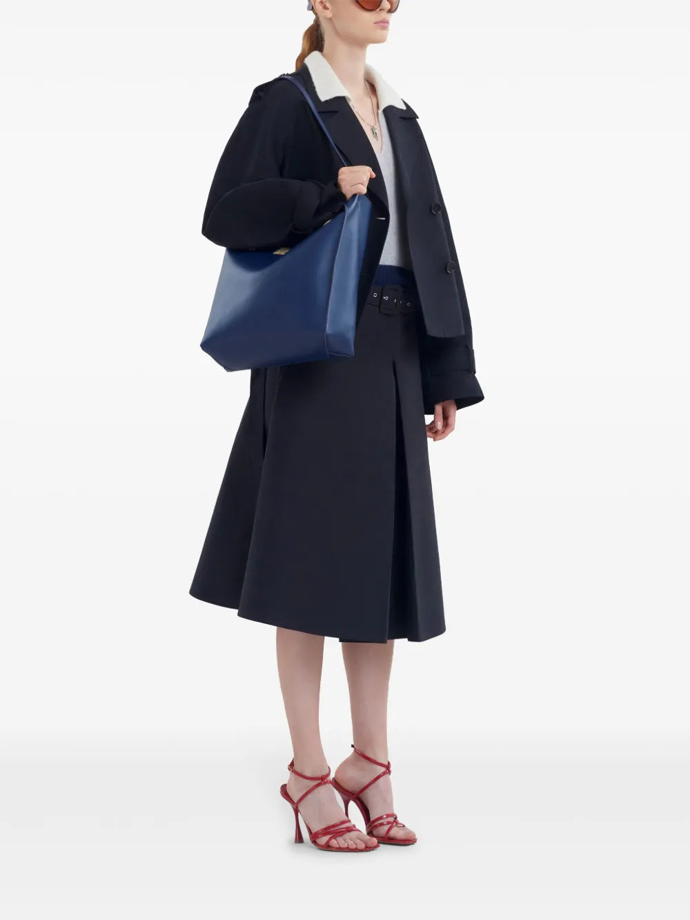 Belted Midi Skirt