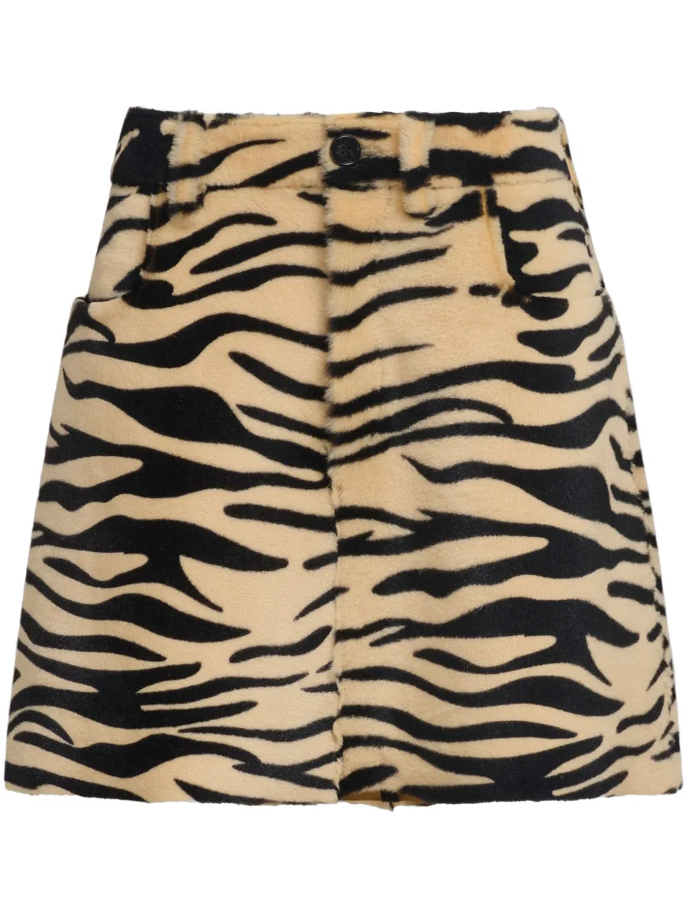 Zebra-Print Mini Skirt