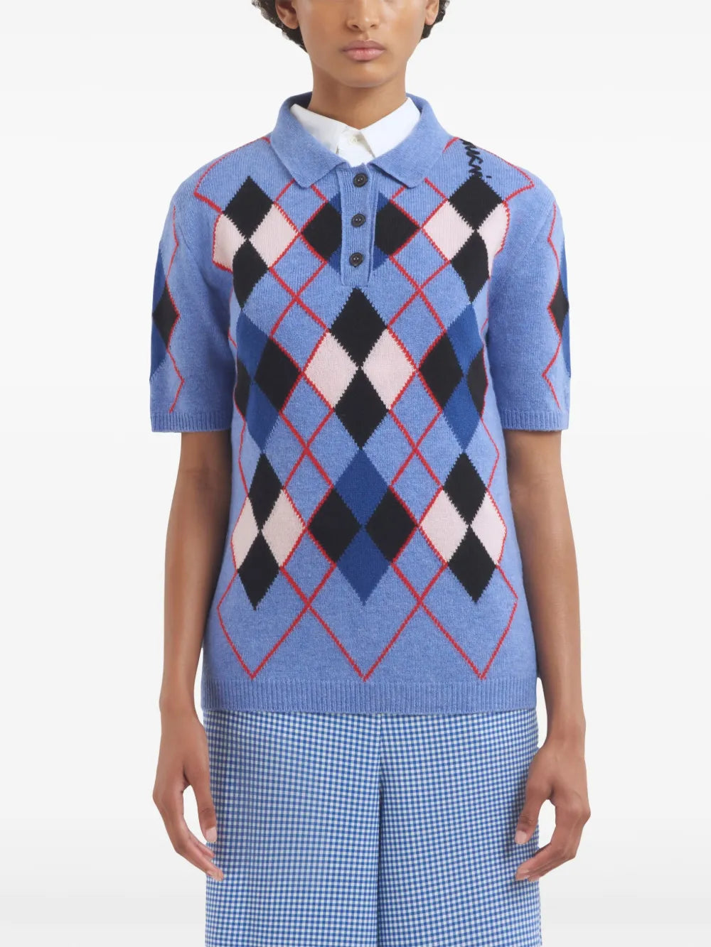 Knitted Polo Top