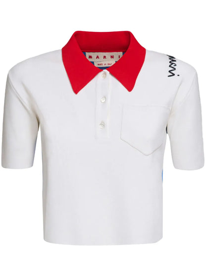 Colour-Block Polo Top