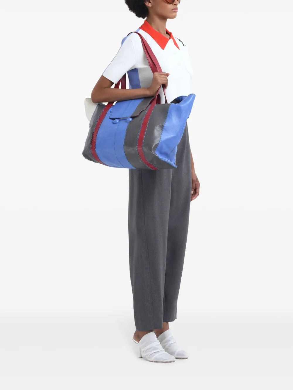 Colour-Block Polo Top