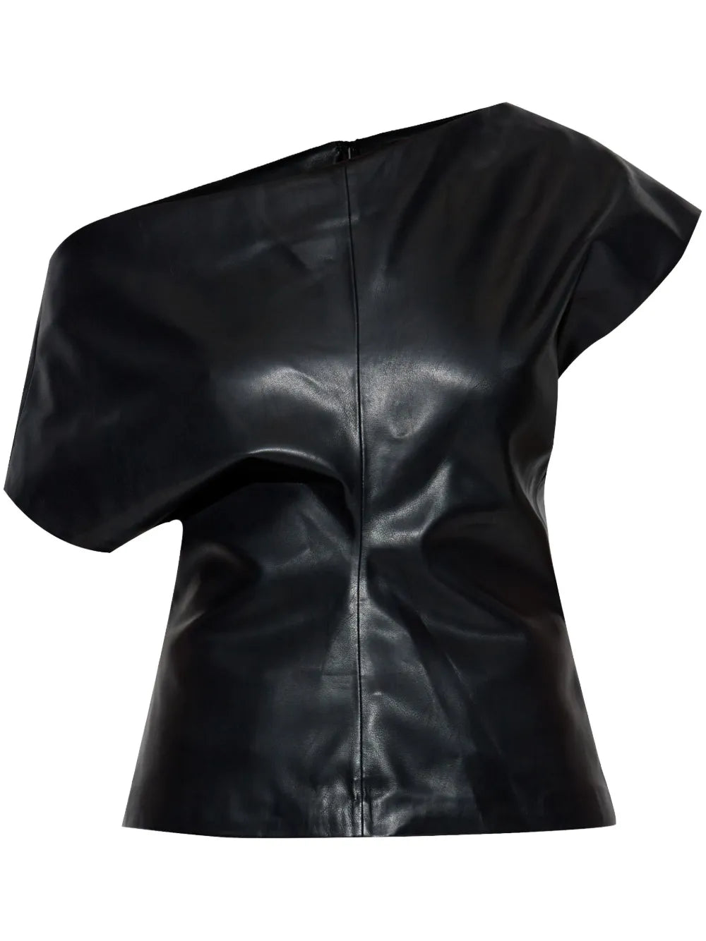 Eleanor Faux-Leather Top