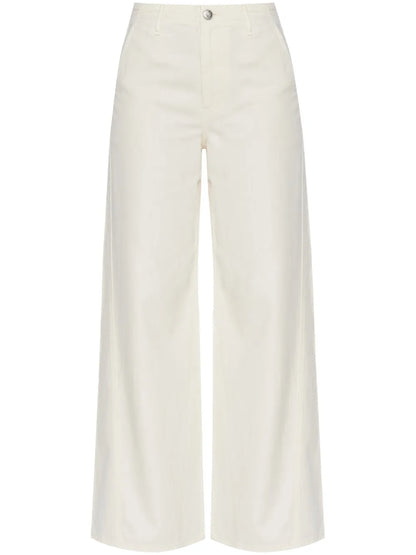 Front Button Flared Trousers
