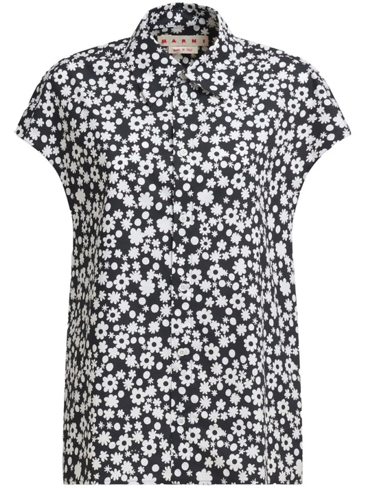 Floral-Print Shirt