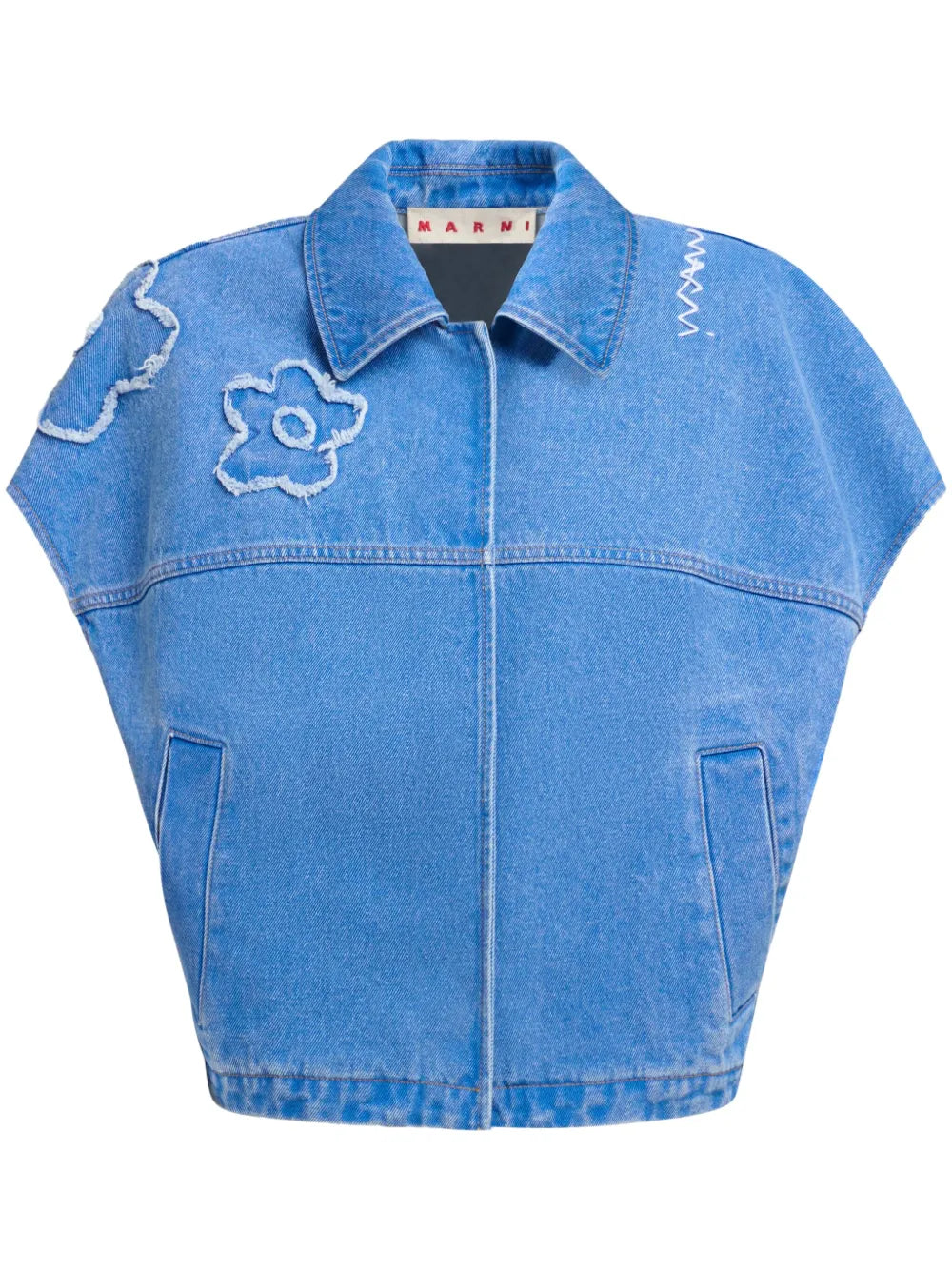 Embroidered Short-Sleeve Jacket