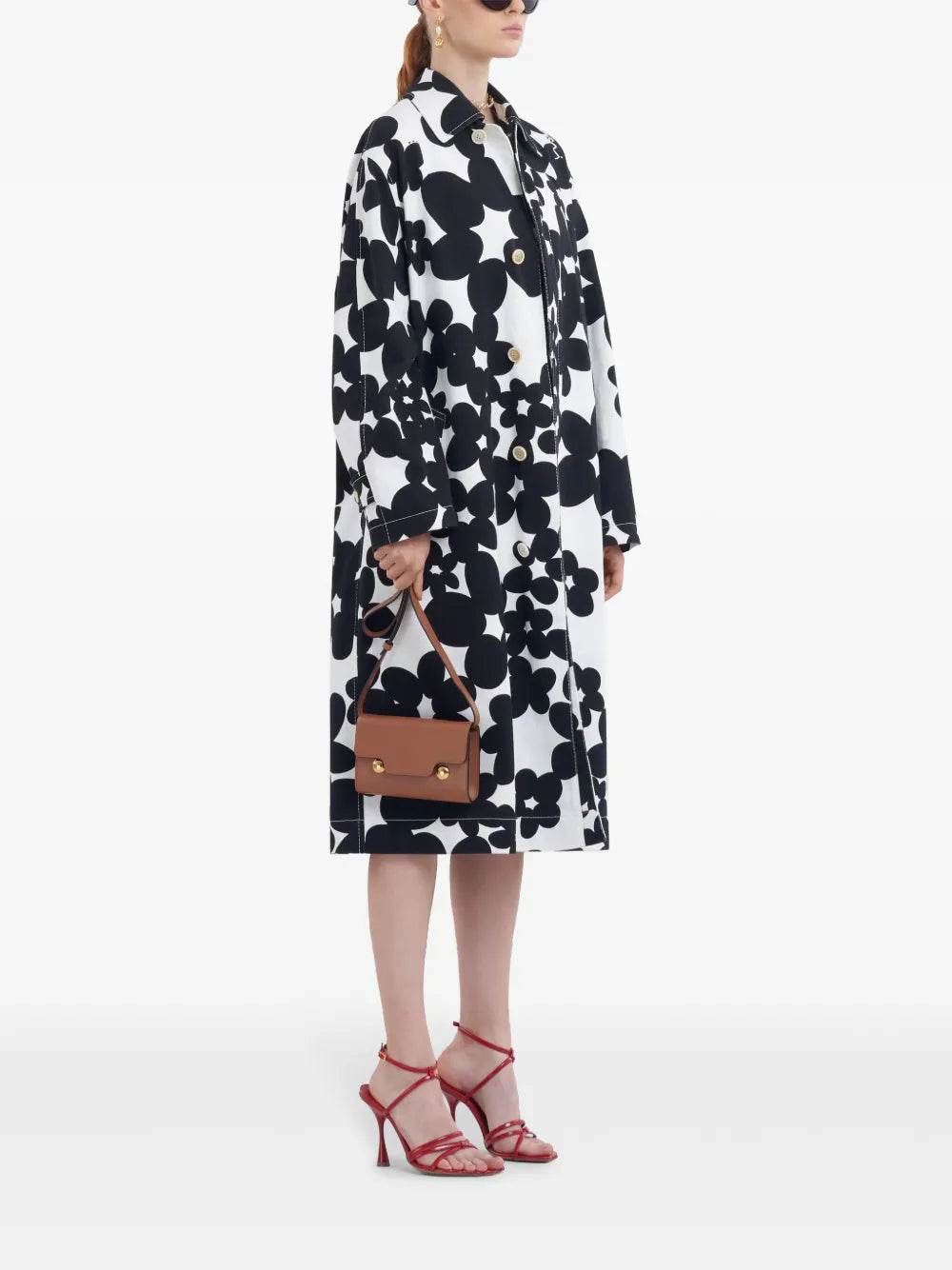 Floral-Print Midi Dress
