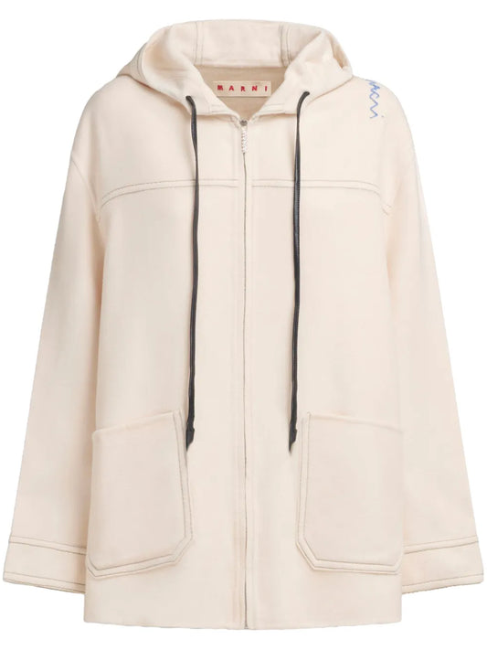 Embroidered Parka Jacket
