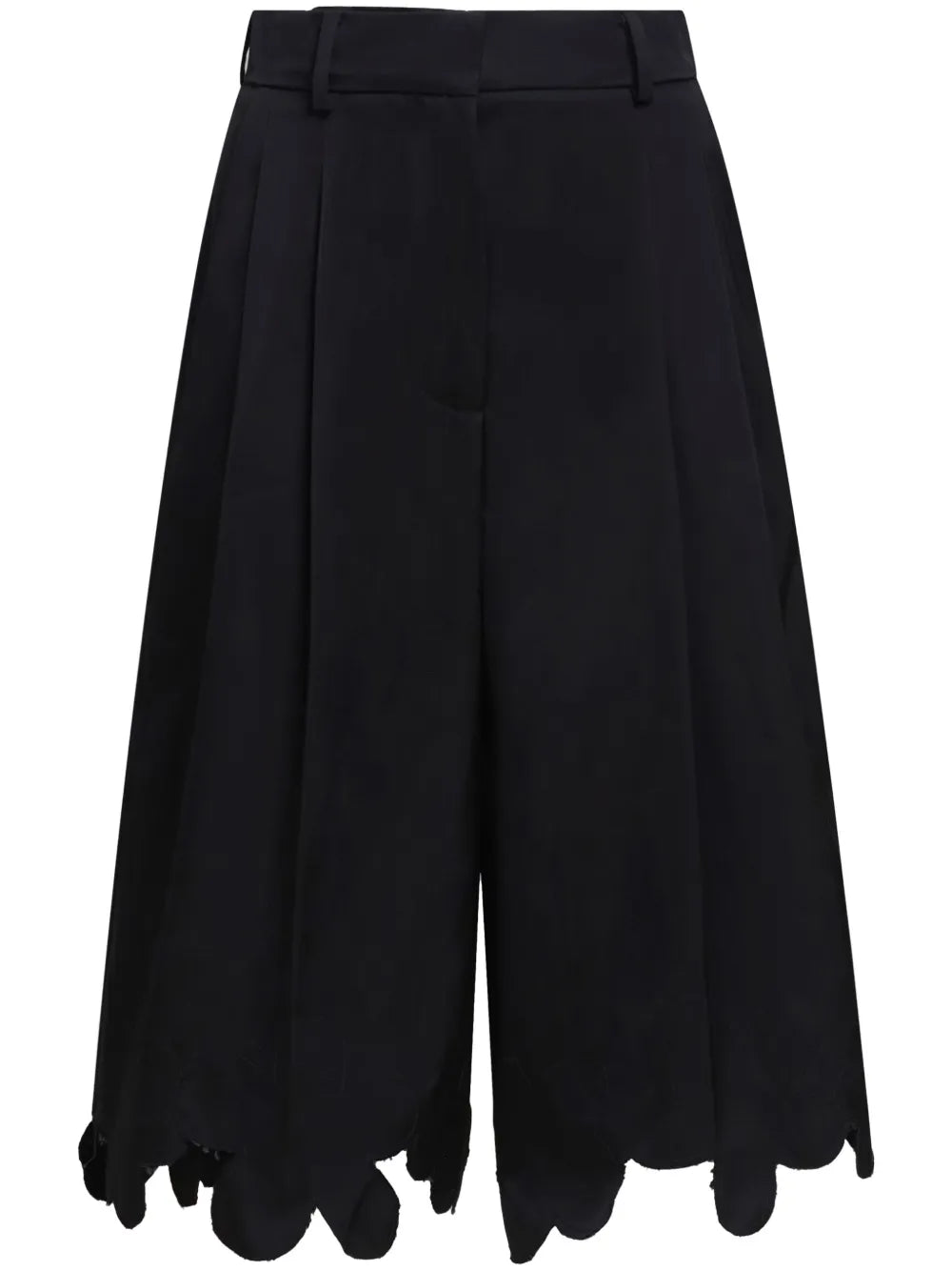 Scalloped Tailored Shorts