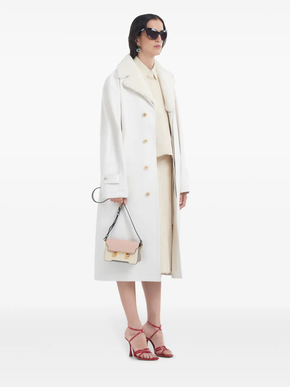 Belted Leather Coat
