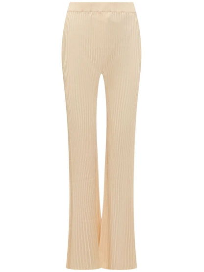 Ribbed-Knit Trousers