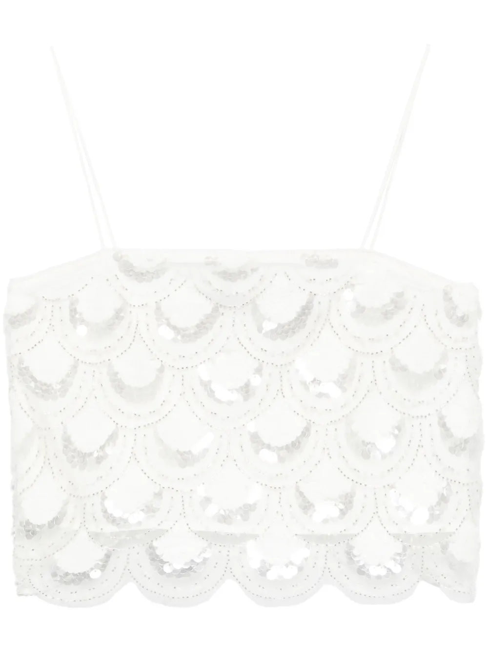 Sequinned Crop Top
