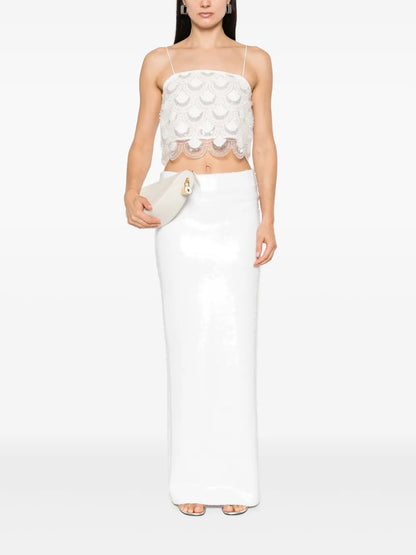 Sequinned Crop Top