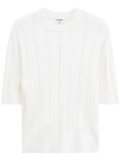 Braid Knit T-Shirt