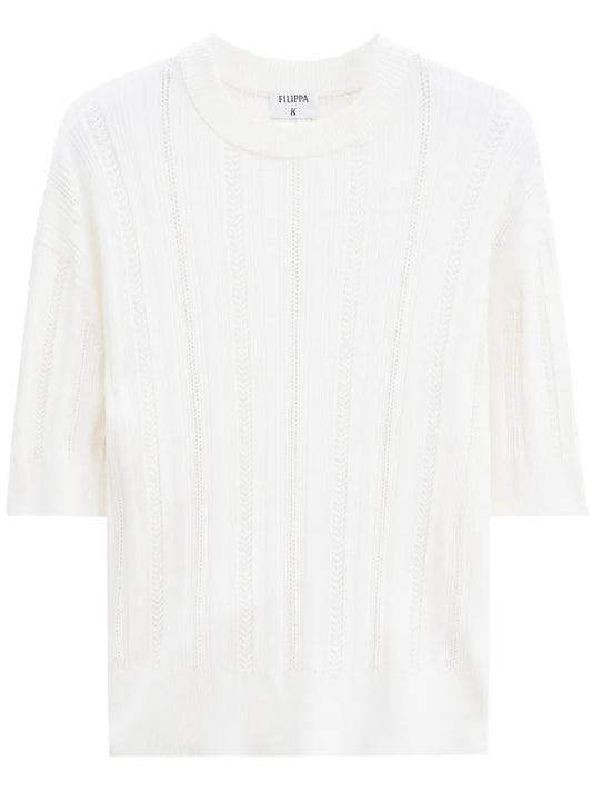 Braid Knit T-Shirt