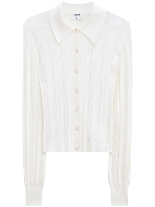 Braid-Knit Cardigan