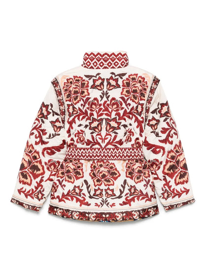 Cream Toucans Scarf Jacket