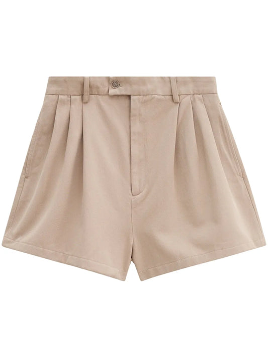 High-Waisted Organic Cotton Shorts