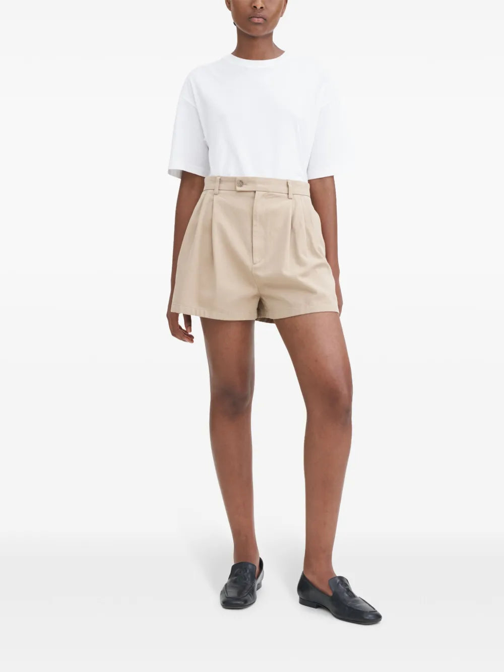 High-Waisted Organic Cotton Shorts