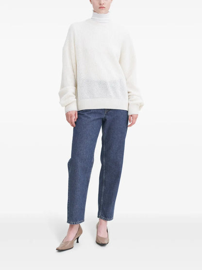 Pointelle-Knit Jumper
