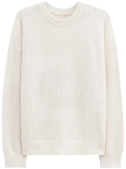Pointelle-Knit Jumper