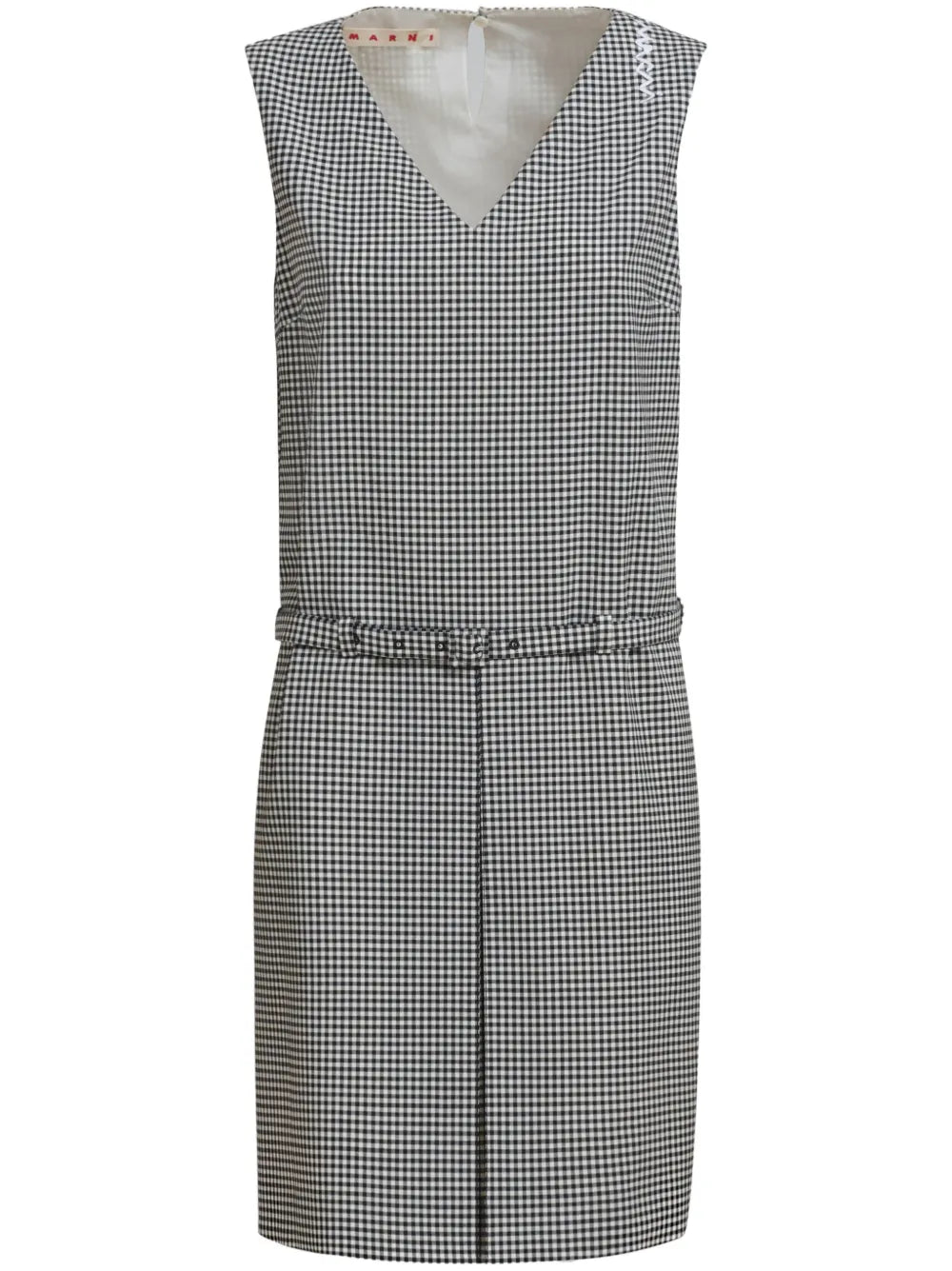 Check-Pattern Mini Dress