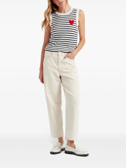 Striped Merino Knit Vest