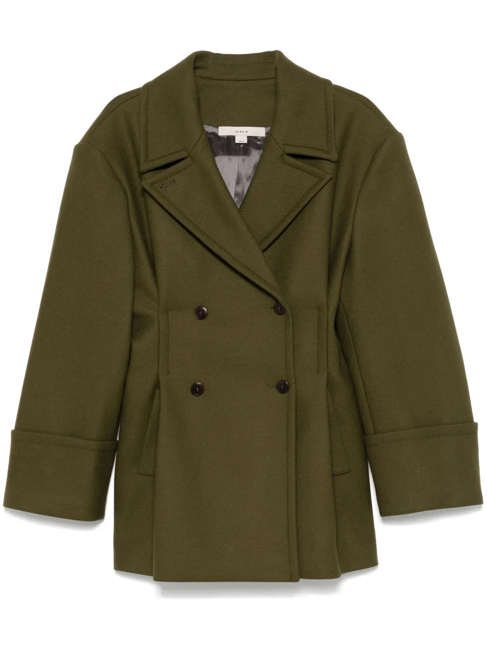Pleated Peacoat