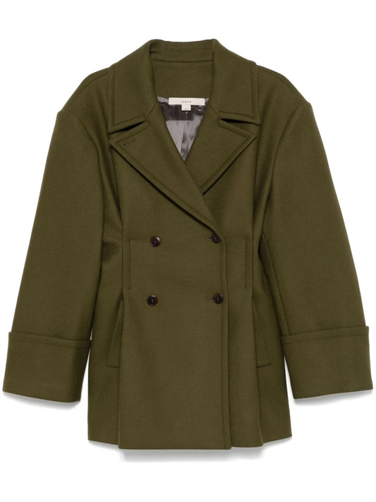 Pleated Peacoat