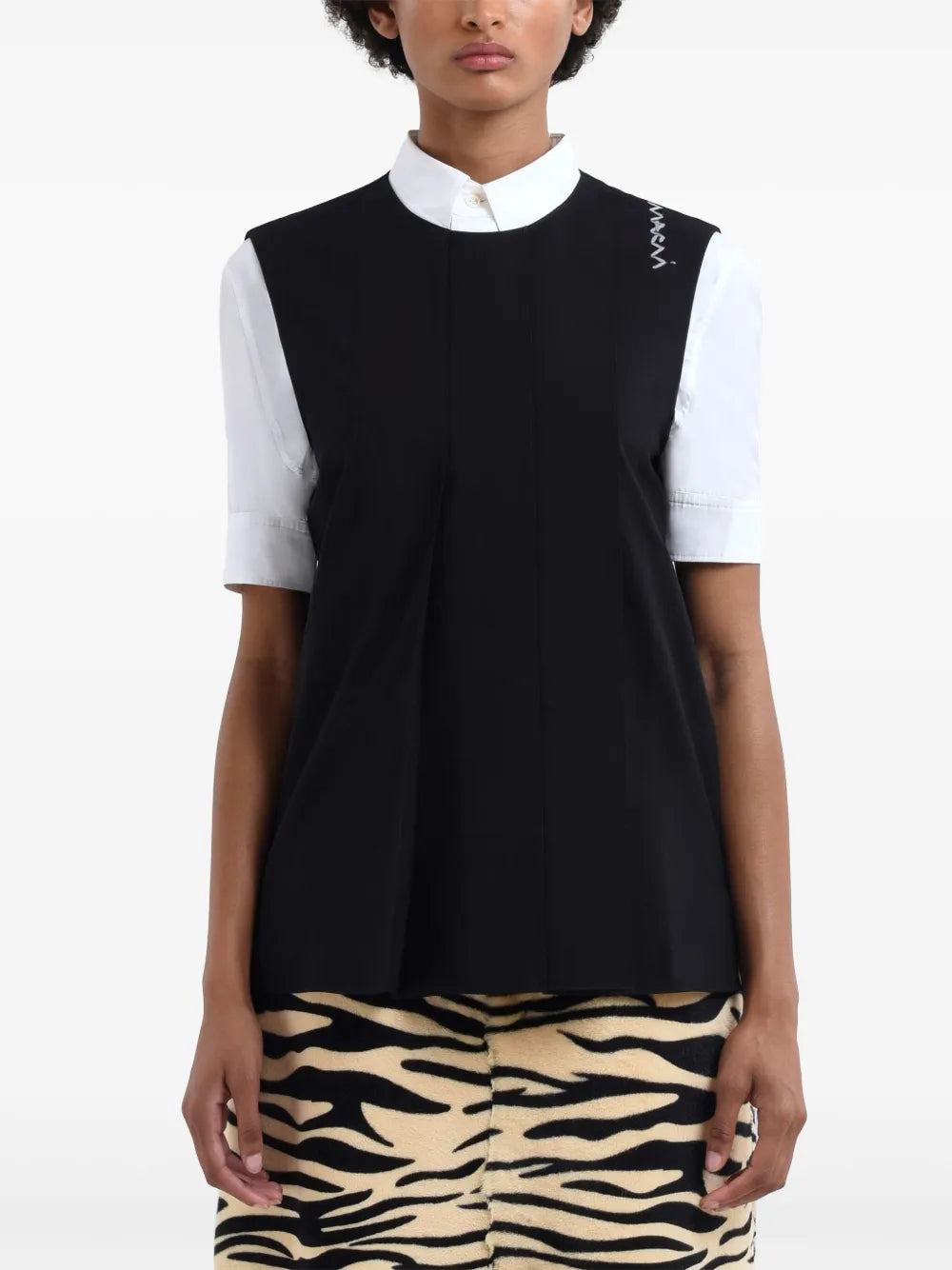 Logo-Embroidered Vest