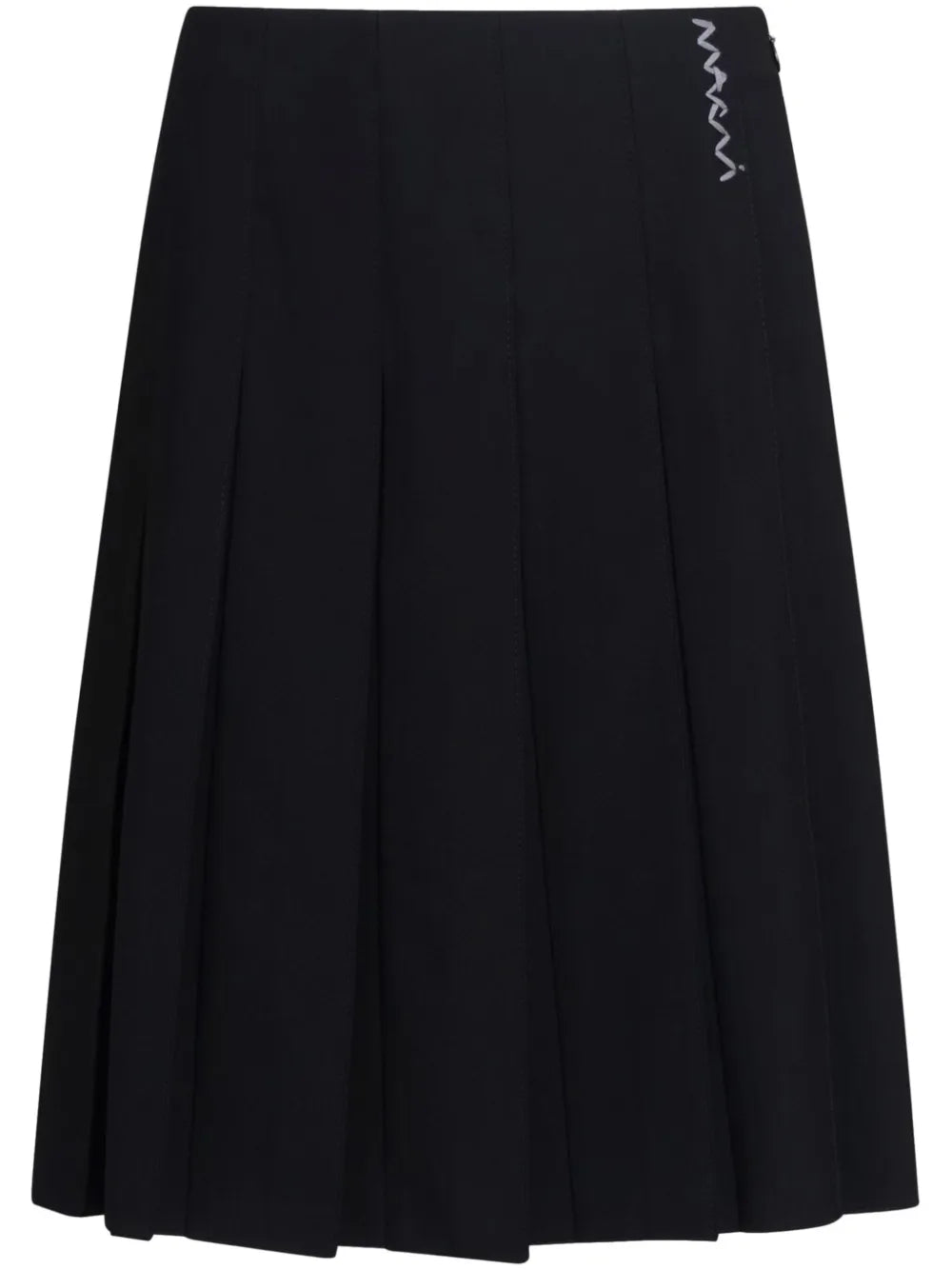 Pleated Midi Skirt