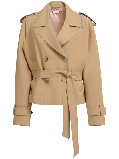 Double-Breasted Trench Jacket