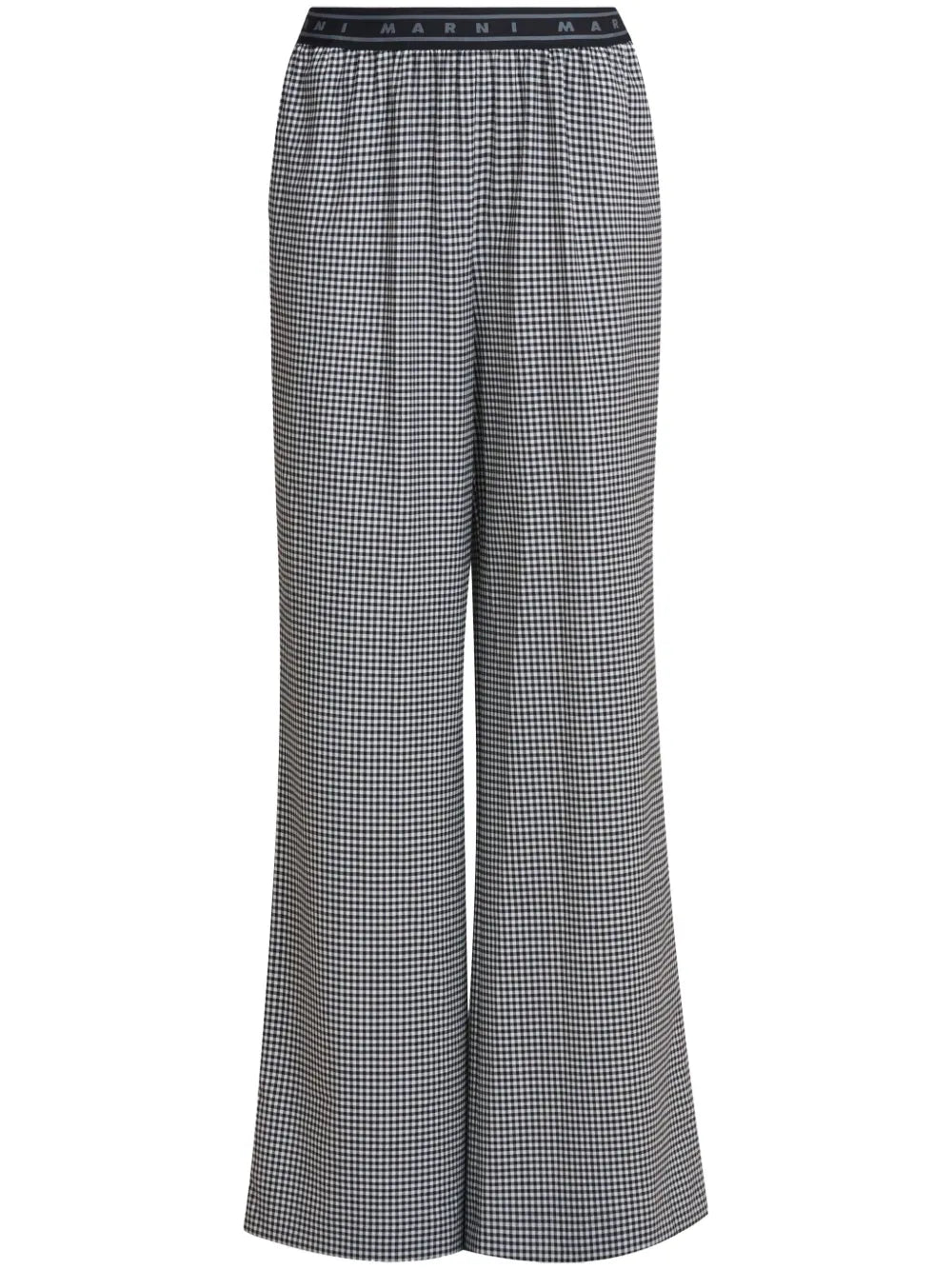 Gingham-Patterned Trousers