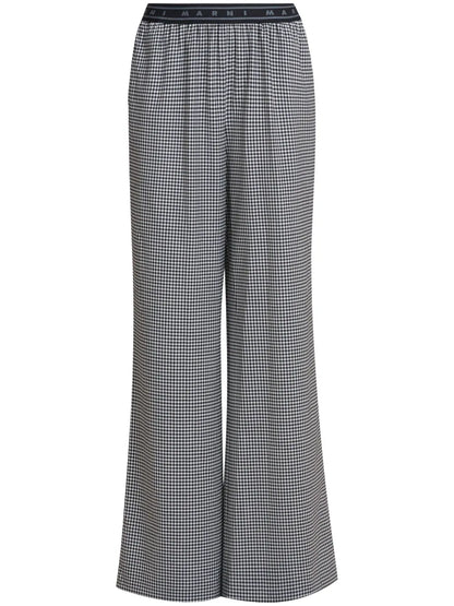 Gingham-Patterned Trousers