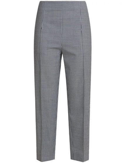 Gingham-Patterned Trousers