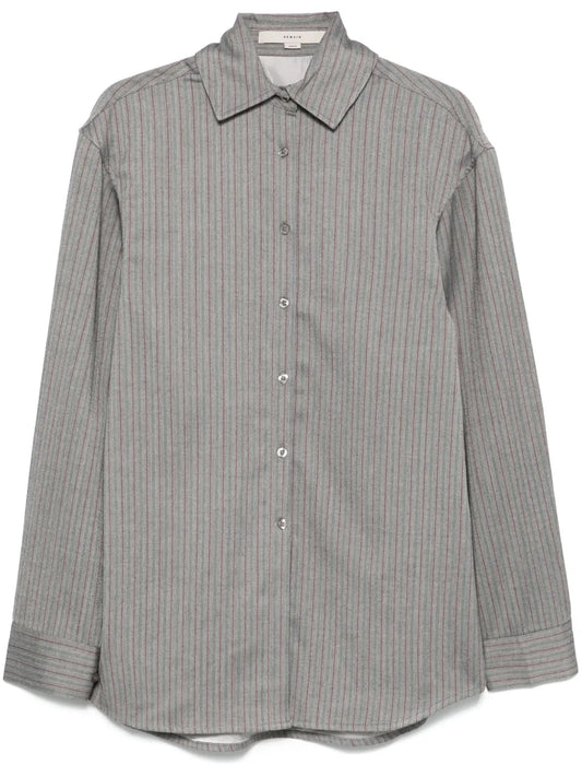 Herringbone-Patterned Shirt