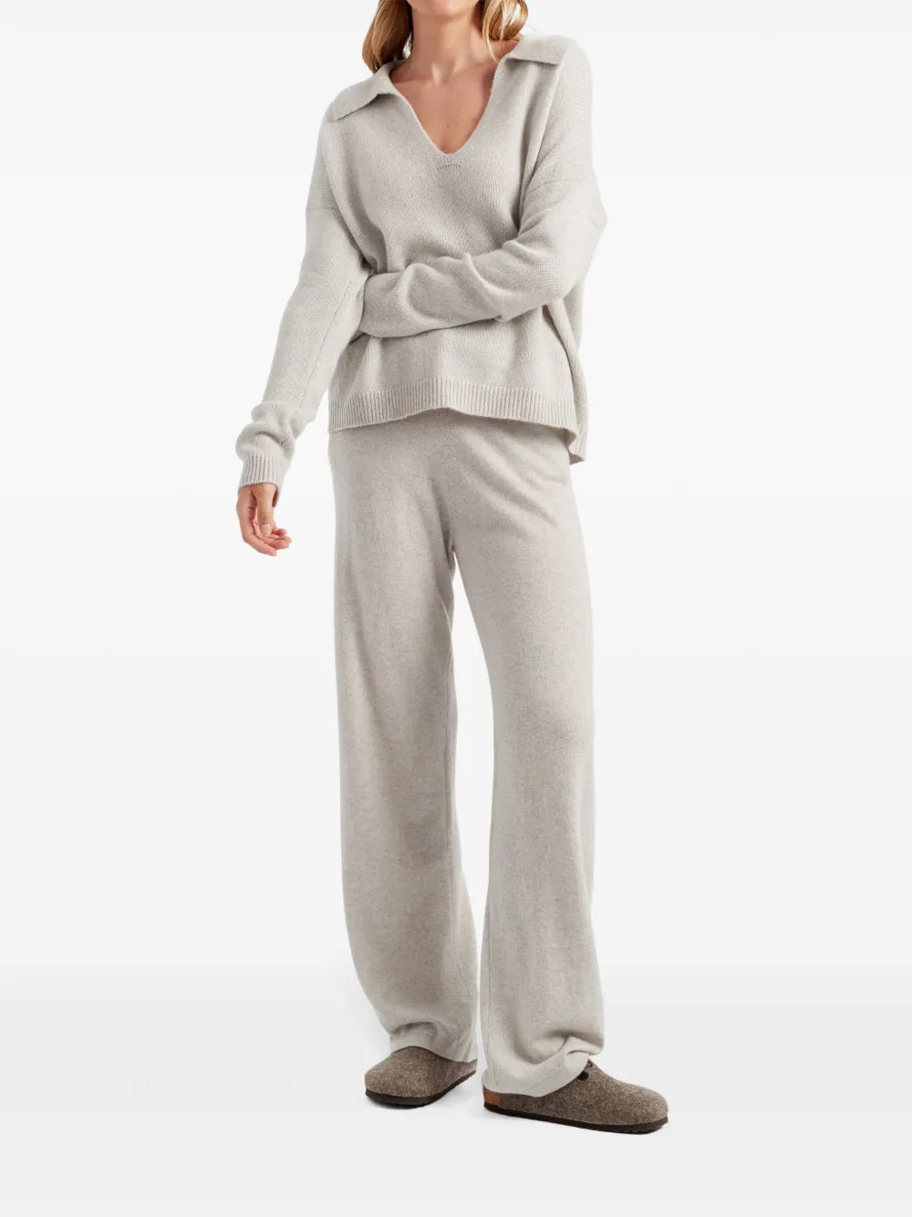 Spread-Collar Cashmere Jumper