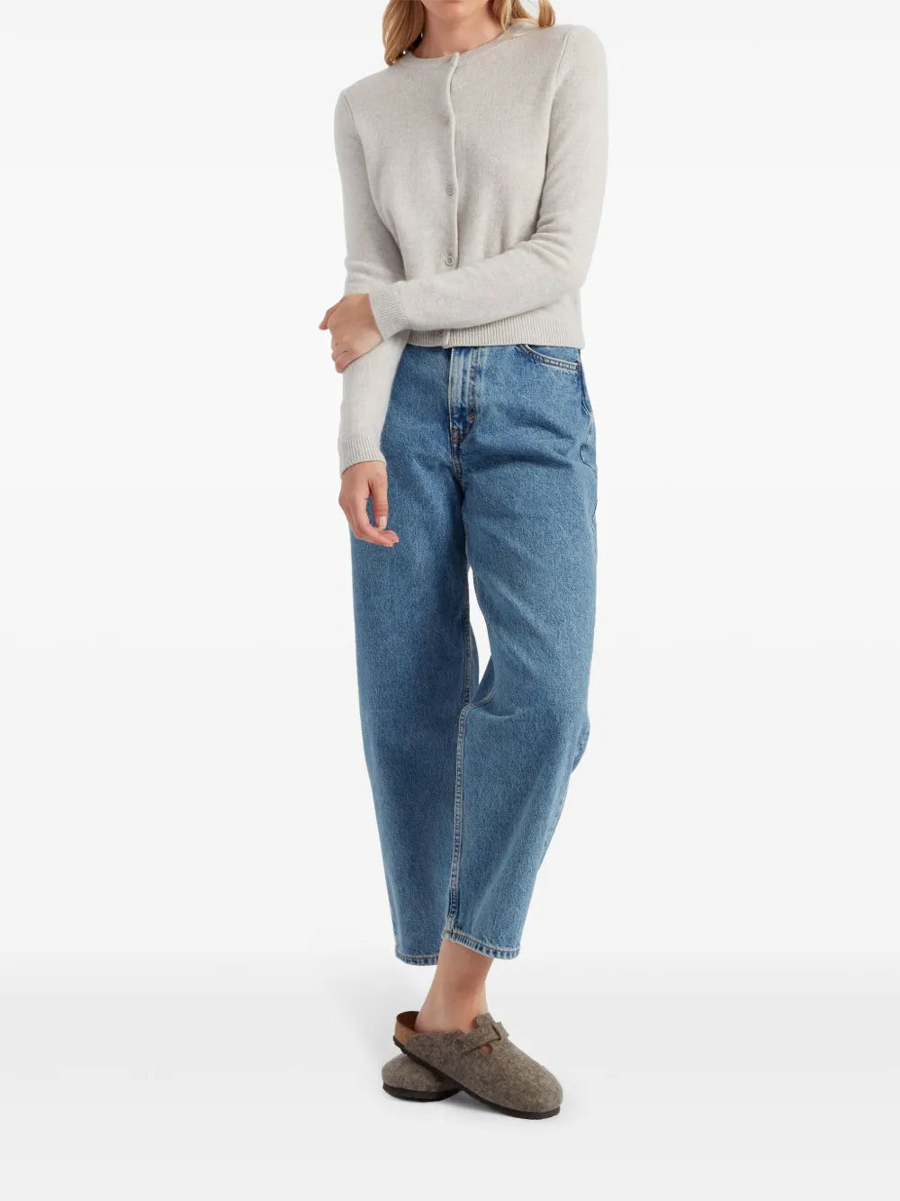 Cashmere Cropped Cardigan