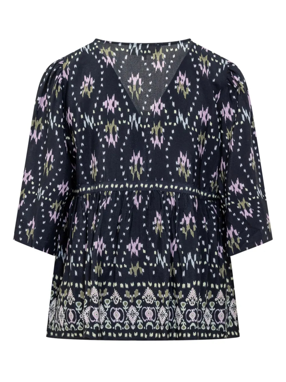 Graphic-Print Blouse