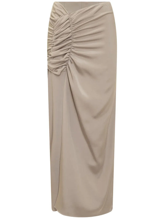 Draped-Design Skirt