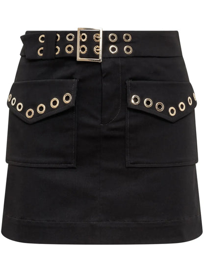 Belted Mini Skirt