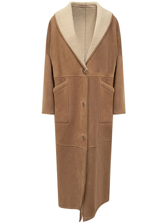 Shearling Leather Coat