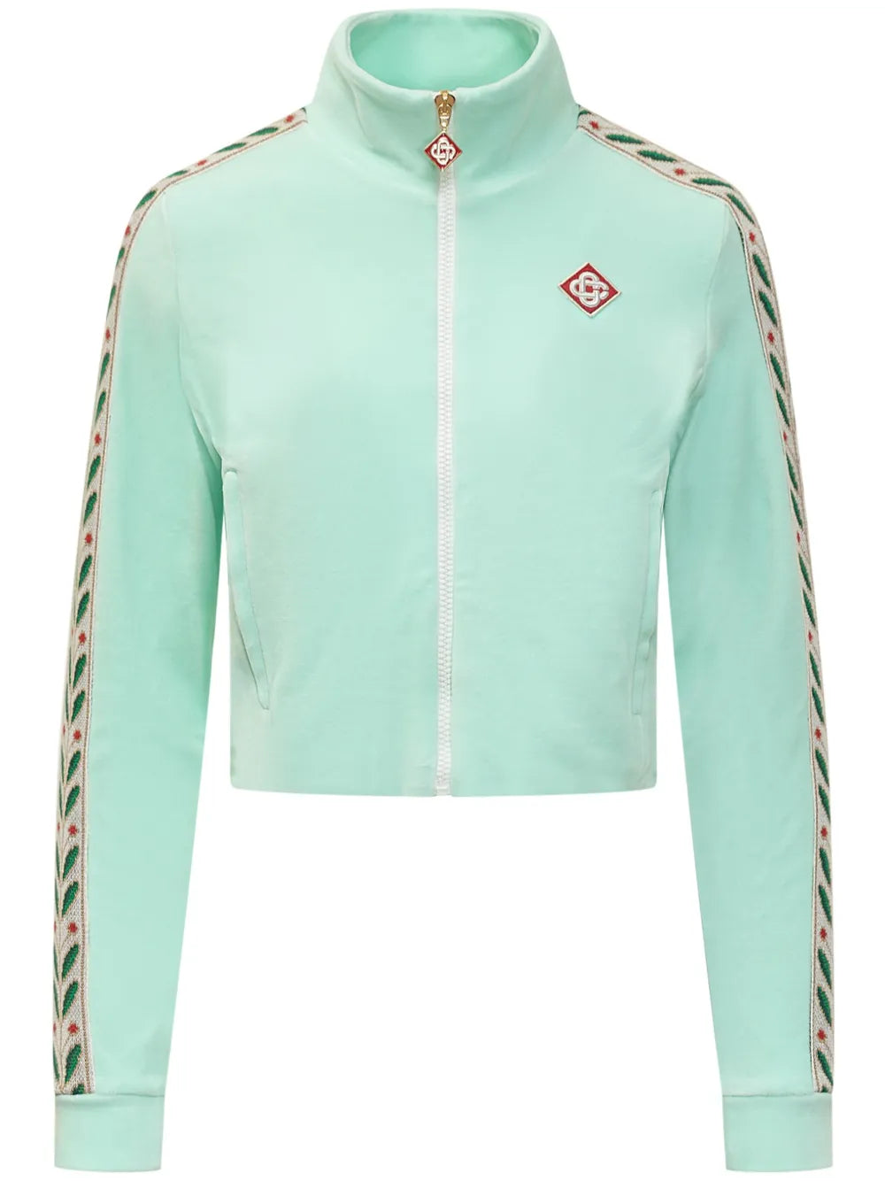 Logo-Patch Cotton-Blend Sweatshirt
