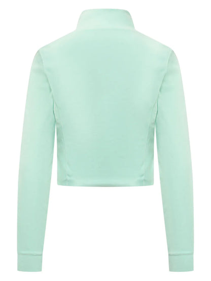 Logo-Patch Cotton-Blend Sweatshirt