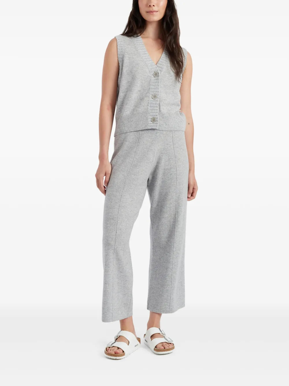 Wide-Leg Cropped Trousers