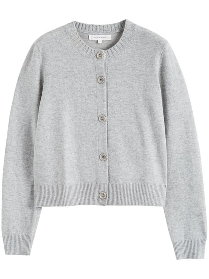 Crew-Neck Cardigan
