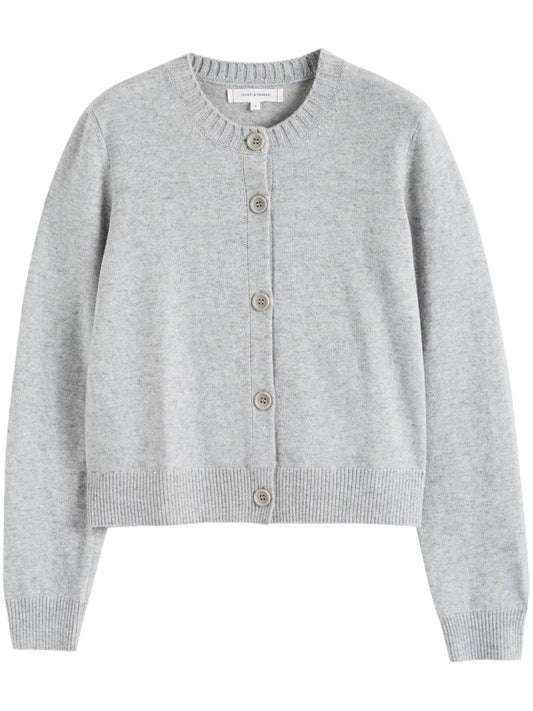Crew-Neck Cardigan